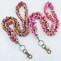 Confetti Print Fabric Lanyard Key Strap - Color_4