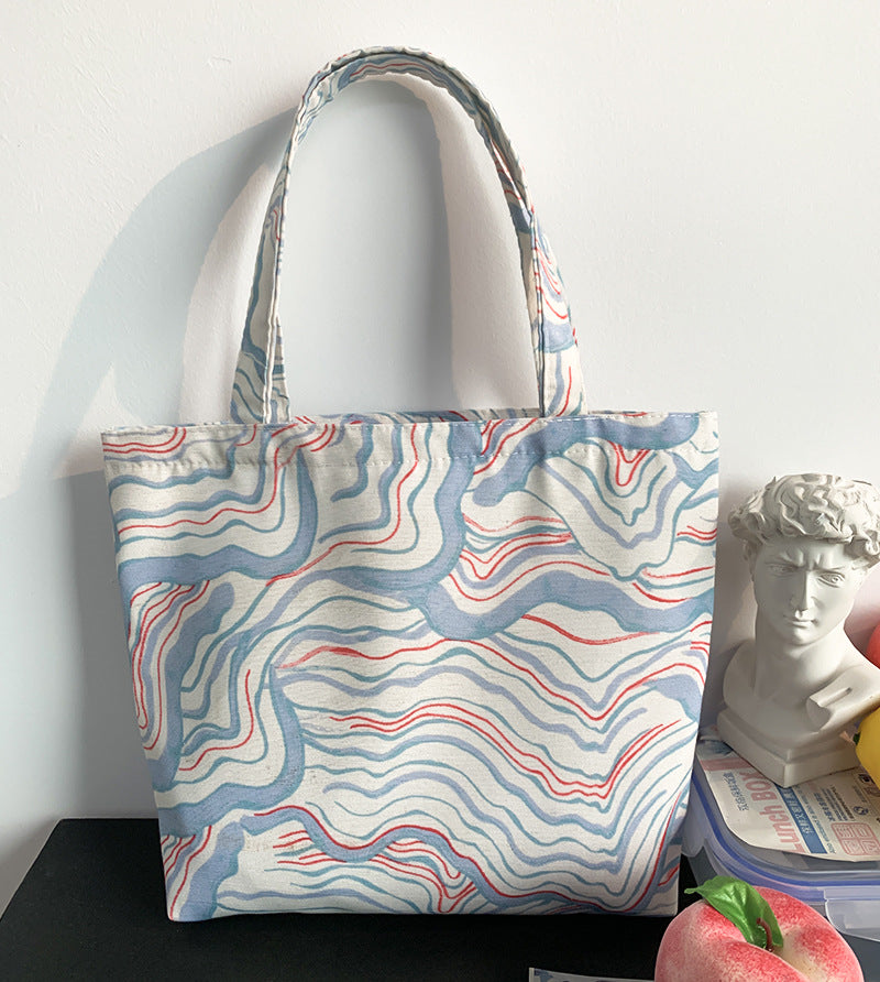 Artist Print Canvas Tote Handbag - Color_03