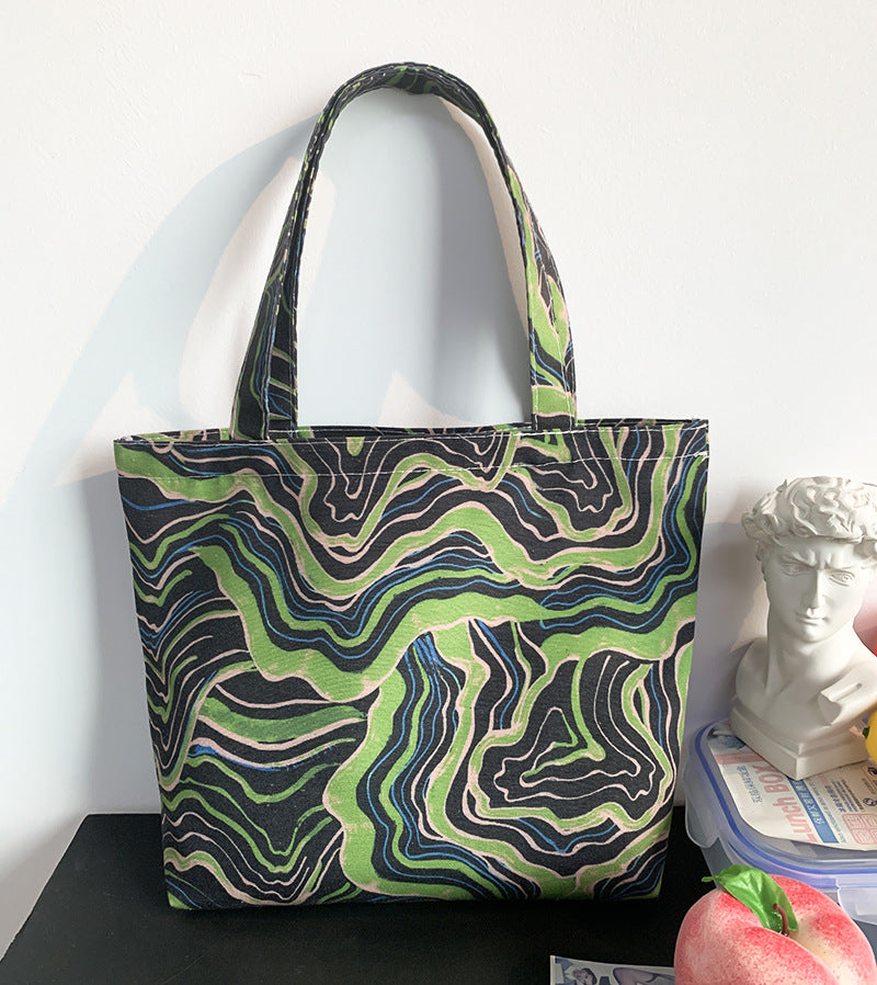Artist Print Canvas Tote Handbag - Color_07