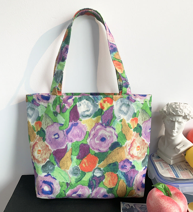 Artist Print Canvas Tote Handbag - Color_08