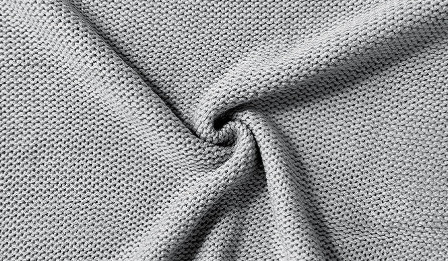 Deep V-Neck Slouchy Oversized Knit Jumper - view 1