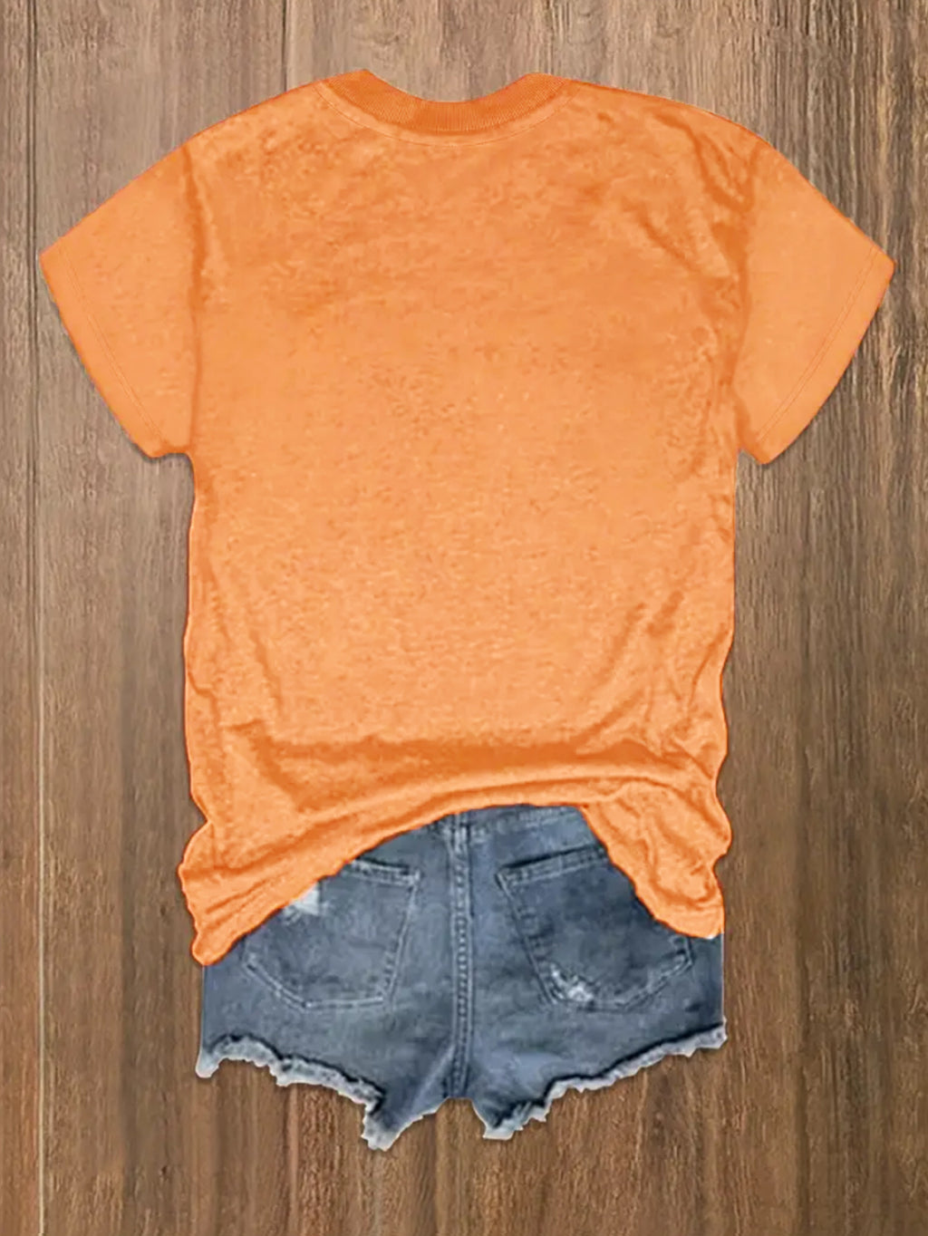 Celestial Sun and Cactus Graphic Tee - Orange - 1