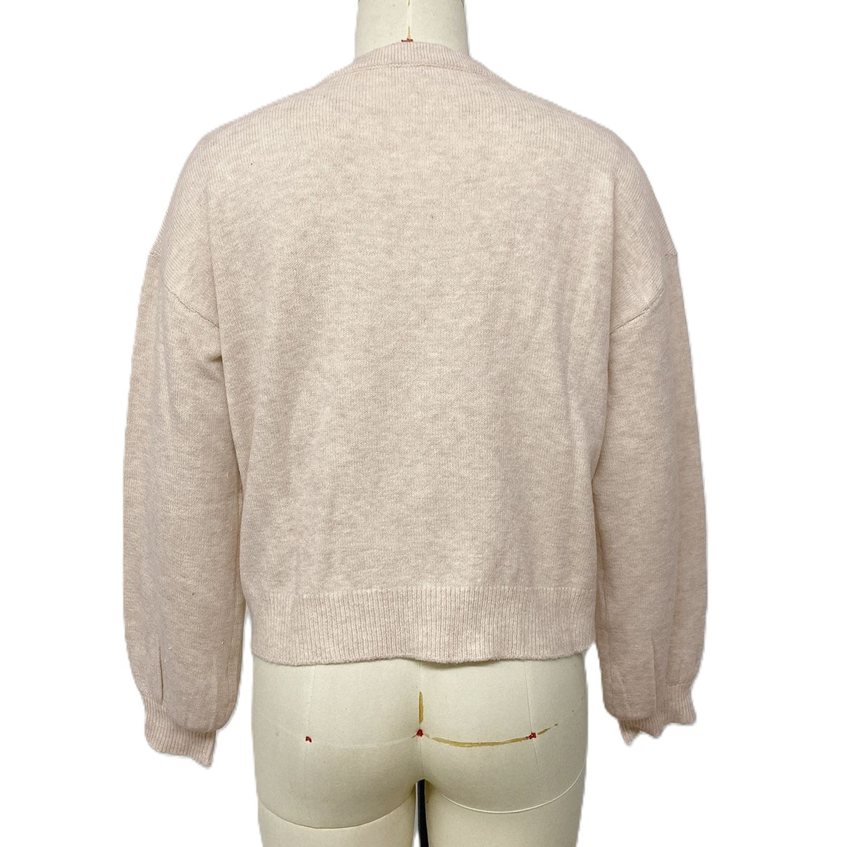 Frog Button Round Neck Knit Cardigan - Apricot - 2