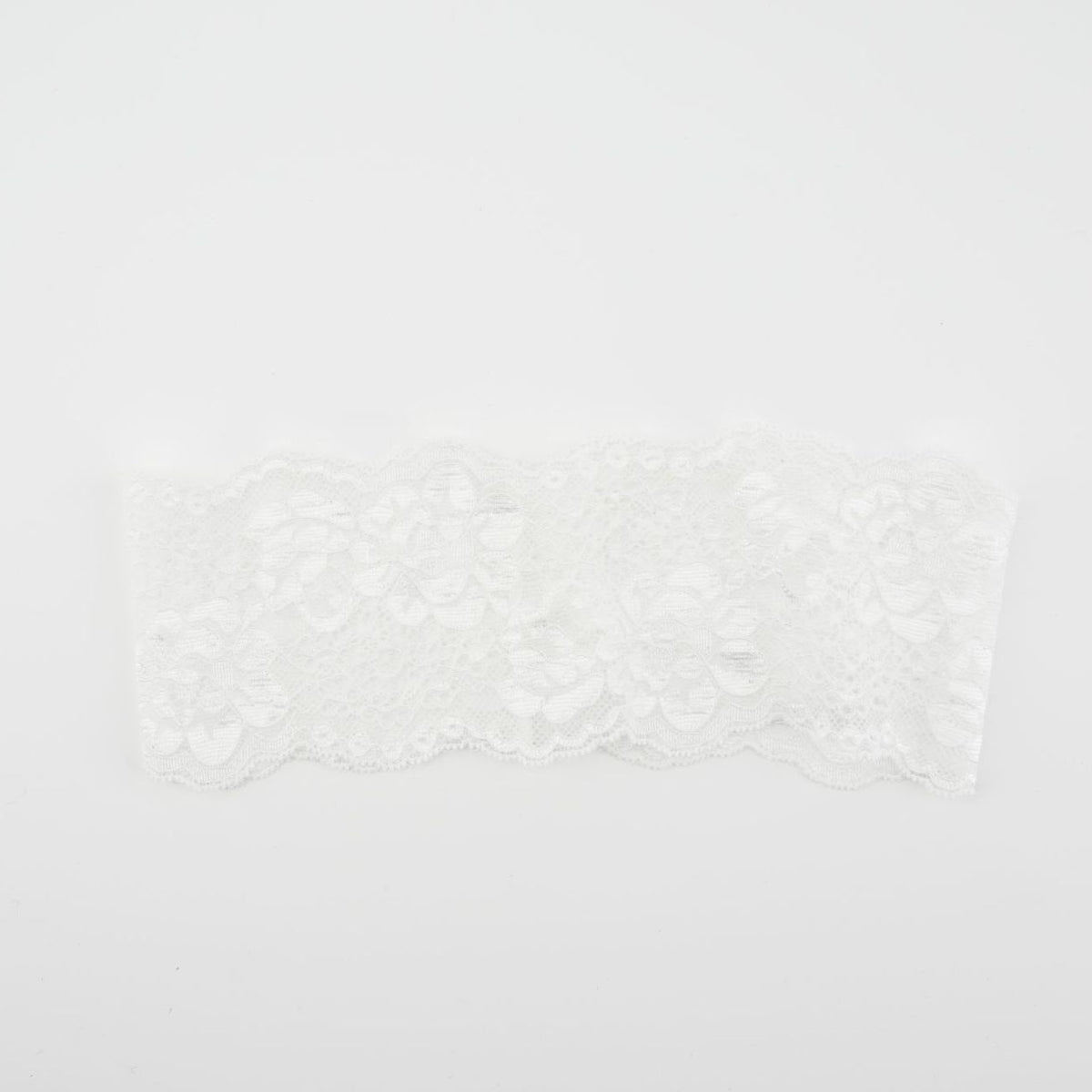 Scalloped Floral Lace Wide Headband - C4