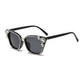 Crystal Pave Cat Eye Sunglasses - Black