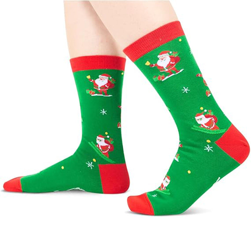 Funny Slogan Christmas Crew Socks - Color_1 - 2
