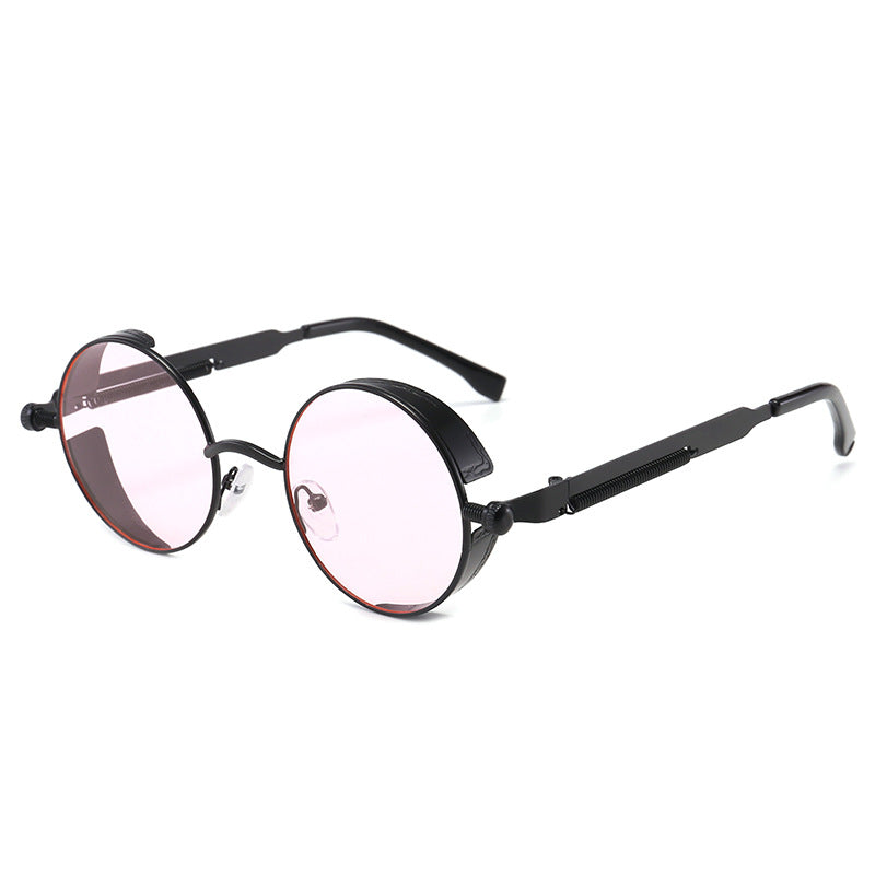 Round Side Shield Vintage Sunglasses - C13