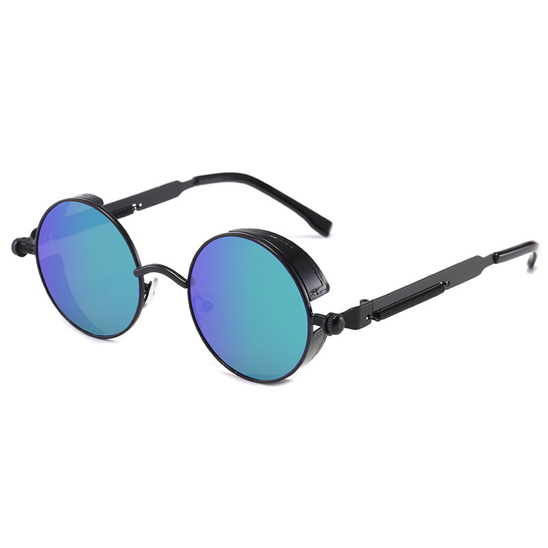 Round Side Shield Vintage Sunglasses - C16