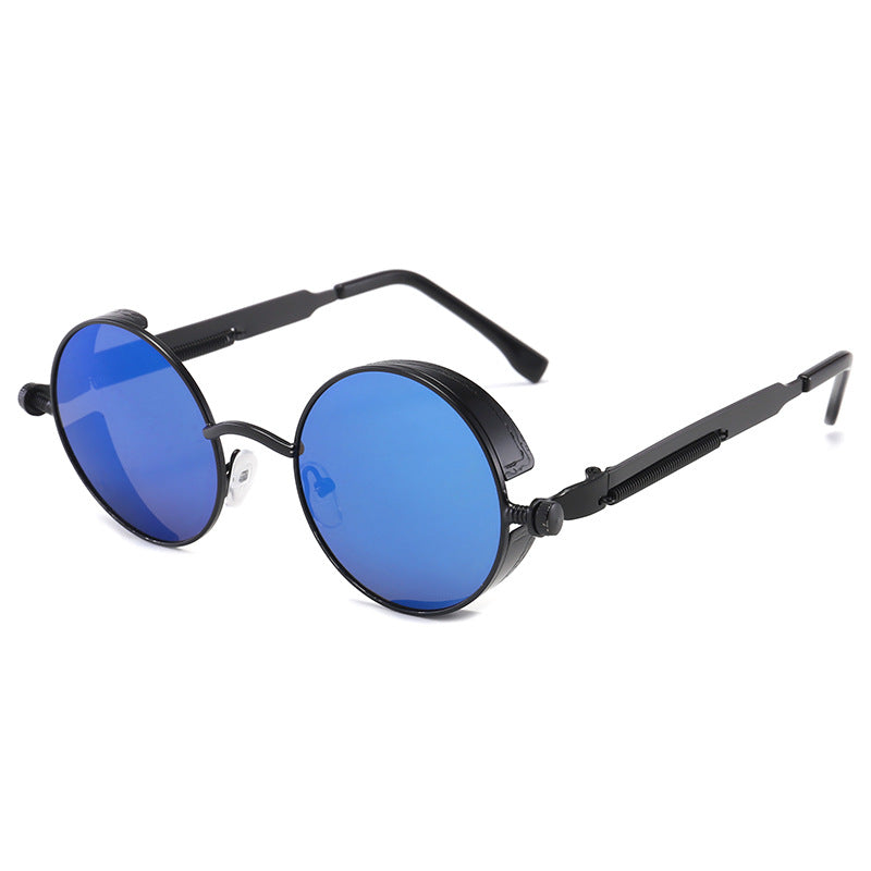 Round Side Shield Vintage Sunglasses - C17