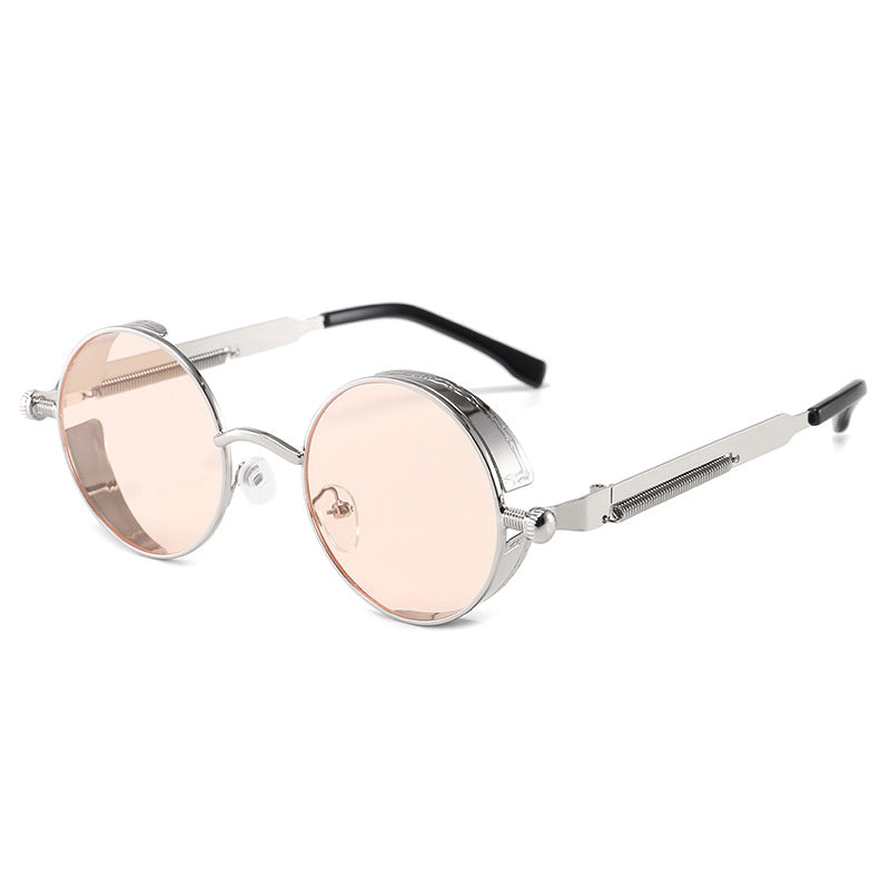 Round Side Shield Vintage Sunglasses - C19