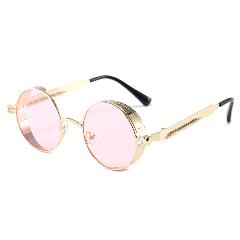 Round Side Shield Vintage Sunglasses - C20