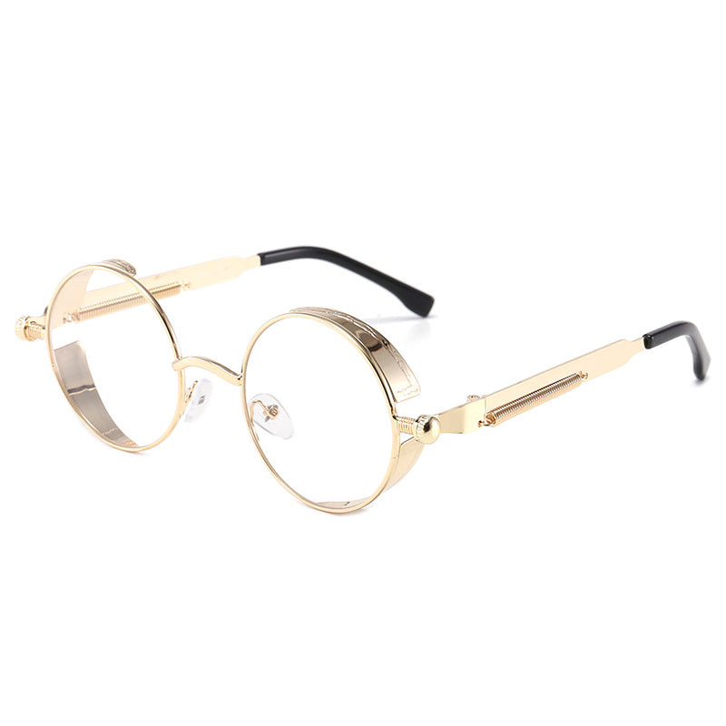 Round Side Shield Vintage Sunglasses - C22