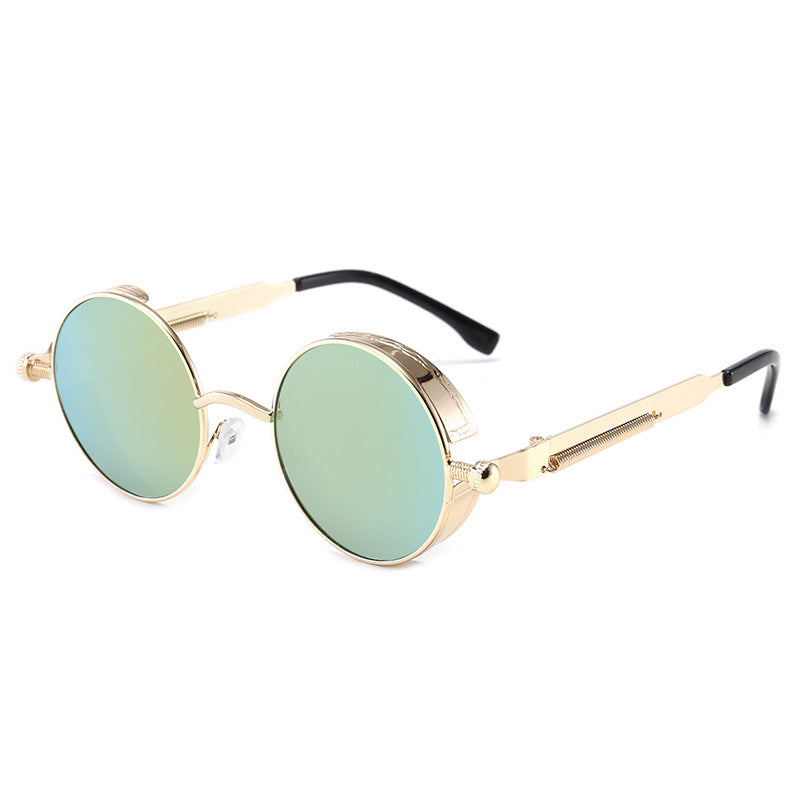 Round Side Shield Vintage Sunglasses - C23