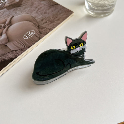 Acrylic Cat And Puppy Hair Clip - Color_01