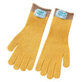 Contrast Cuff Touchscreen Knit Winter Gloves - Yellow