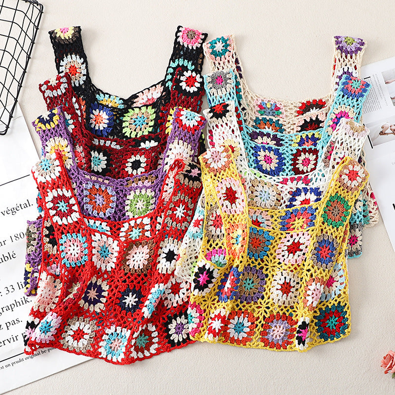 Granny Square Crochet Cover Up Tank