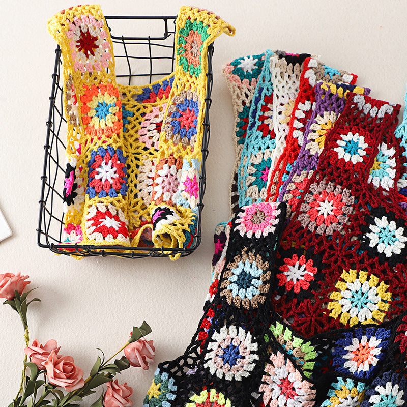 Granny Square Crochet Cover Up Tank - view 4