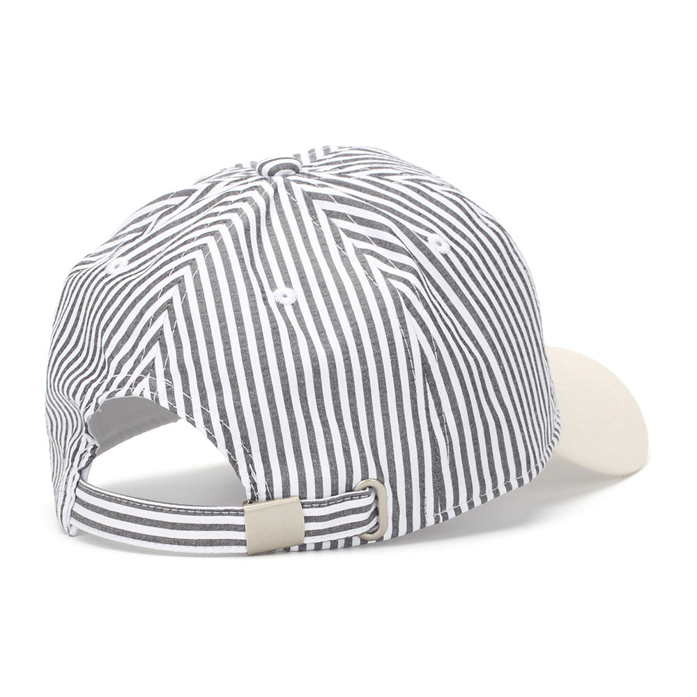 Classic Pinstripe Cotton Baseball Cap - view 2