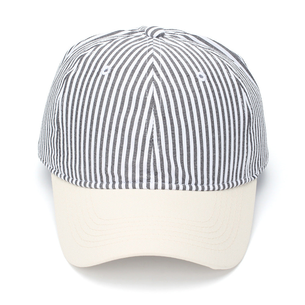Classic Pinstripe Cotton Baseball Cap - view 4