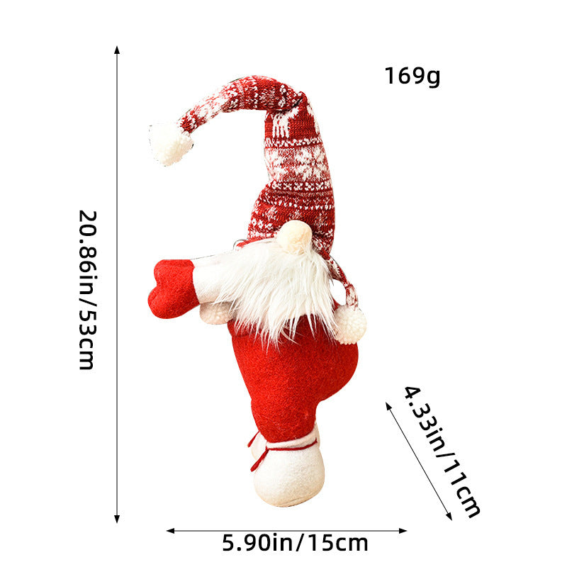 Holiday Gnome Curtain Tieback with Knit Hat - Color_01