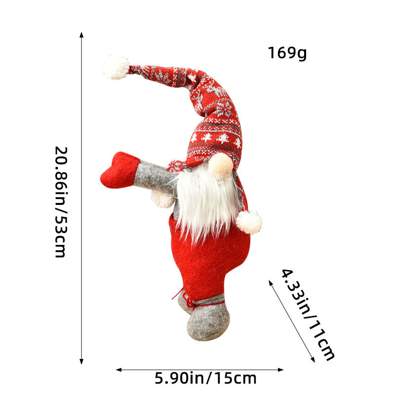 Holiday Gnome Curtain Tieback with Knit Hat - Color_02