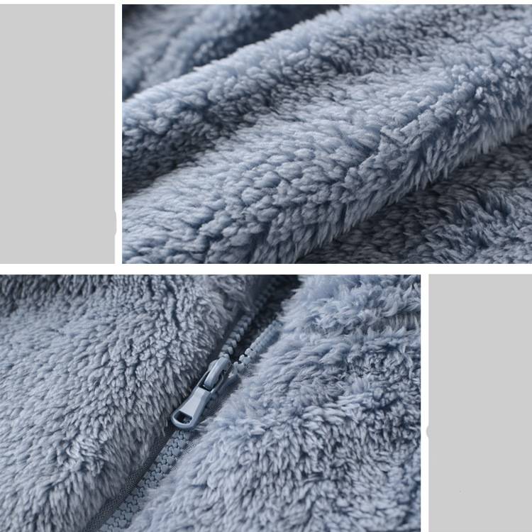 Cozy Teddy Fleece Zip Front Vest