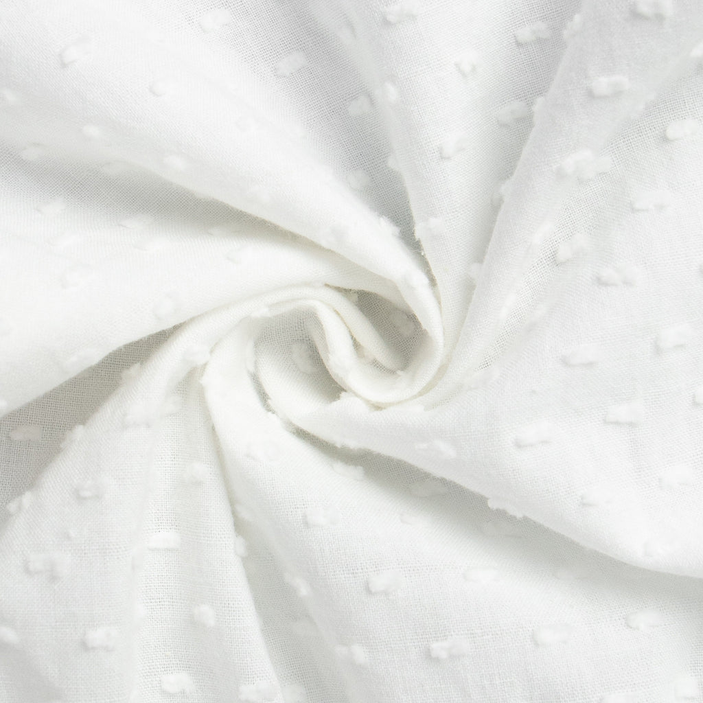 Swiss Dot Tiered Ruffle Mini Skirt - White - 1