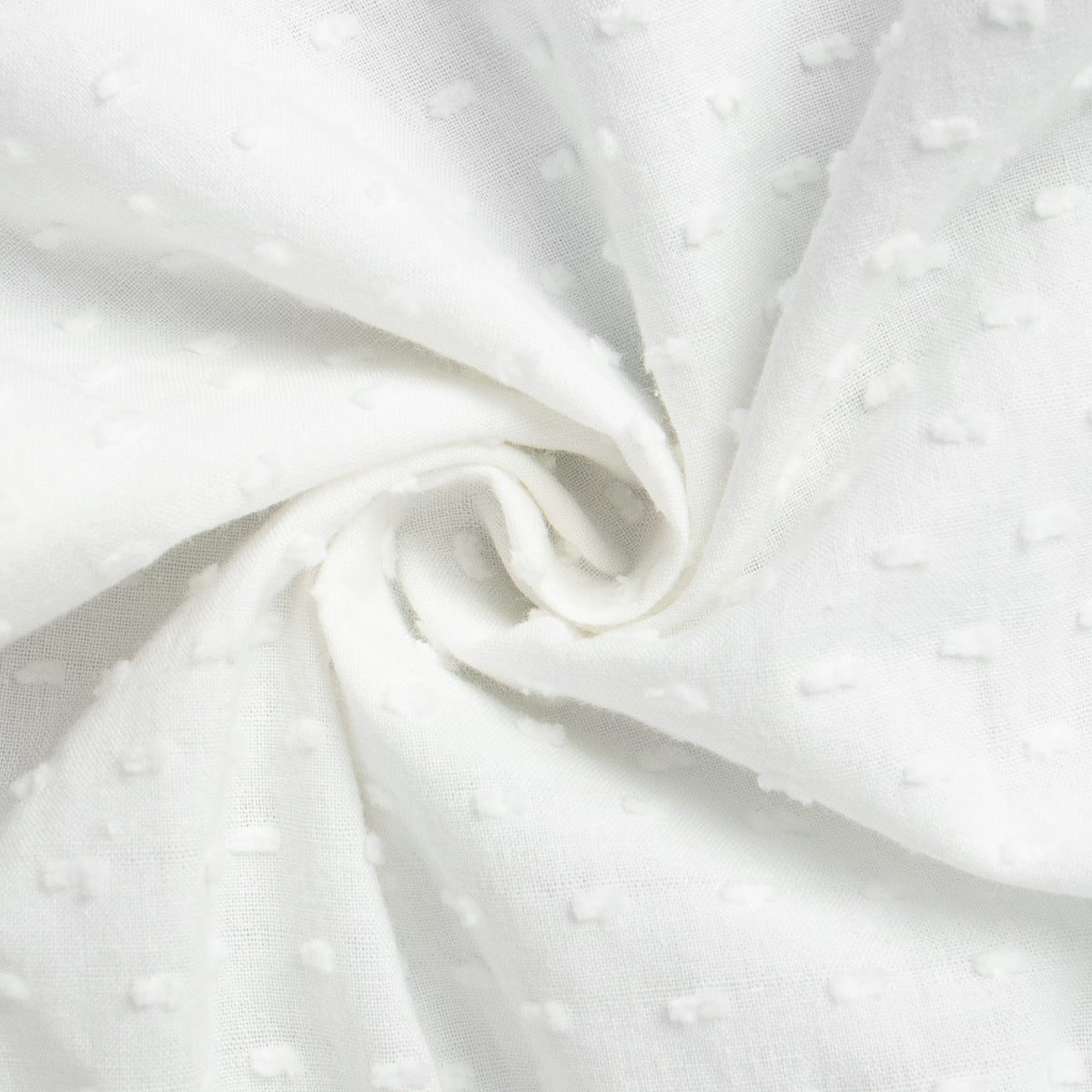 Swiss Dot Tiered Ruffle Mini Skirt - White - 1
