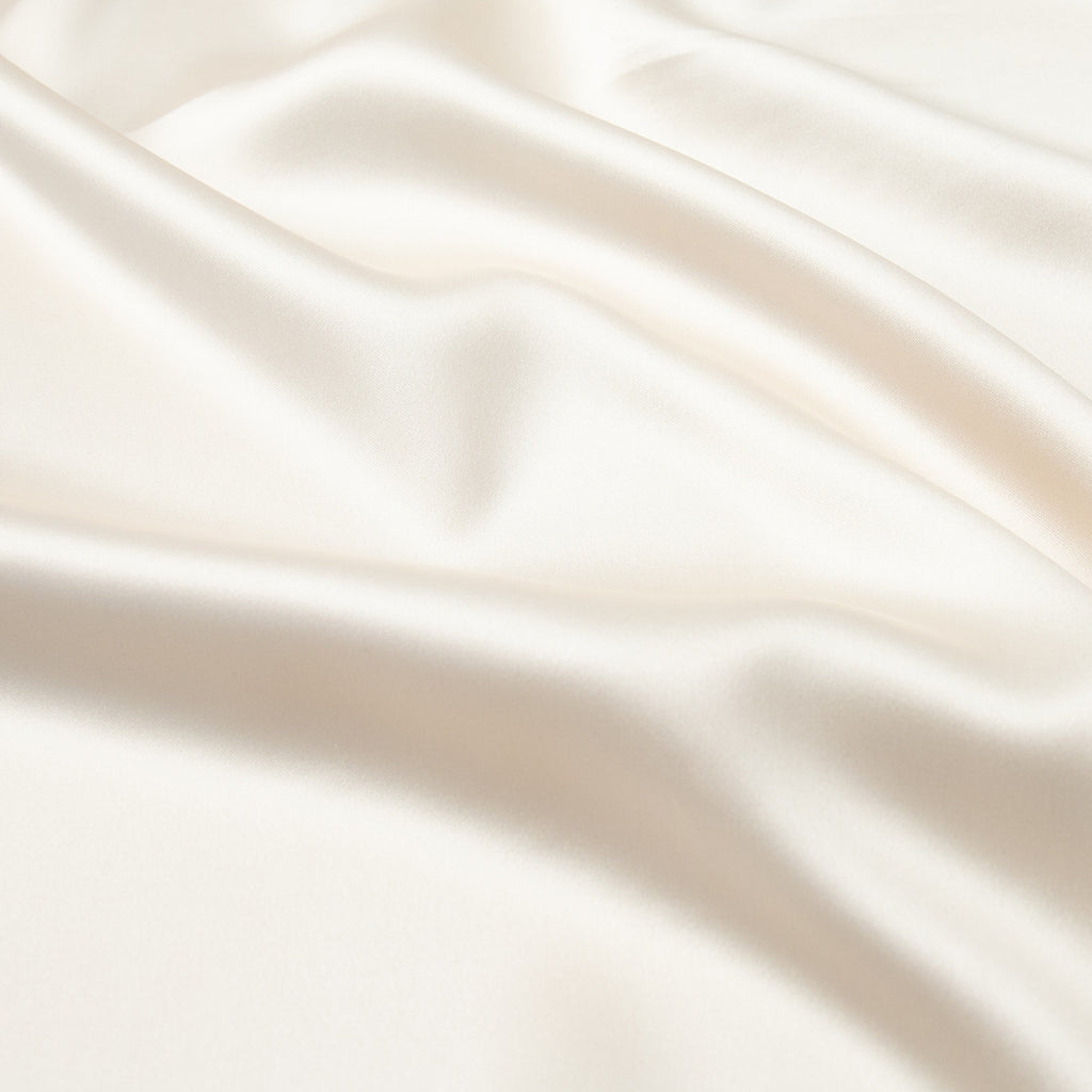 Satin Slip Skirt With Sheer Lace Trim - view 6