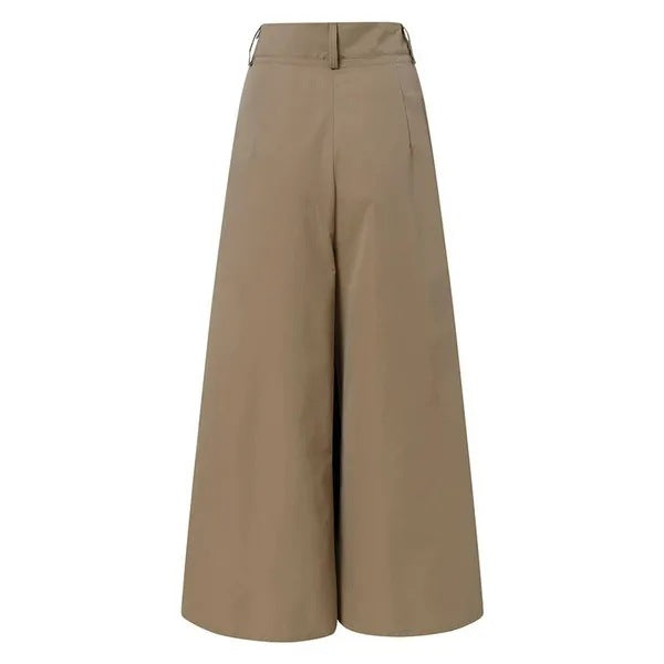 High Waisted Pleated Wide Leg Palazzo Pants - view 2