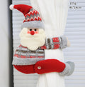 Plush Character Curtain Tieback Christmas Decor - Santa