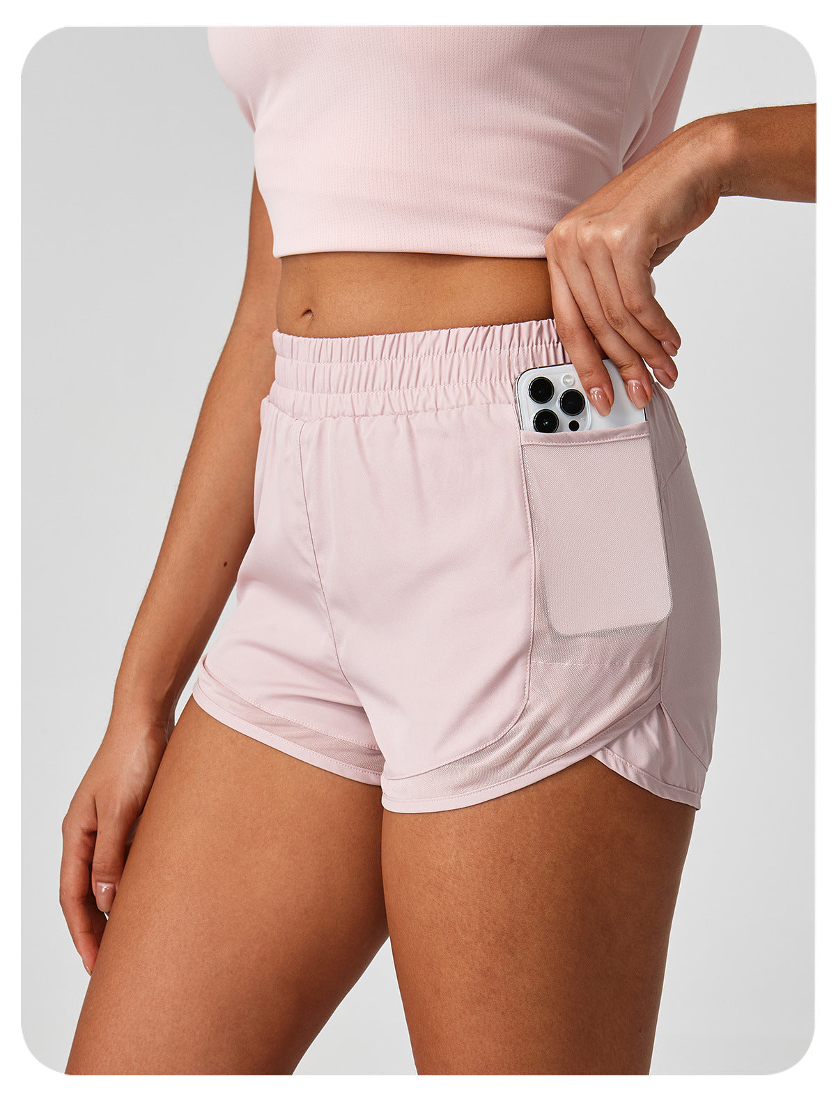 Lined Running Shorts With Side Pockets