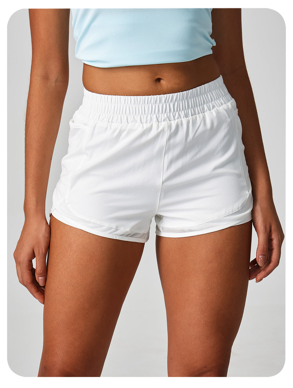 Lined Running Shorts With Side Pockets - view 4