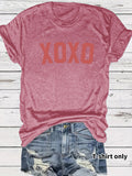 Valentine Slogan Short Sleeve Graphic Tee - Polignac