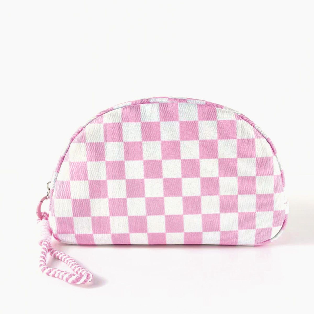 Shell Shaped Cosmetic Pouch With Pom Charm - Pink - 1