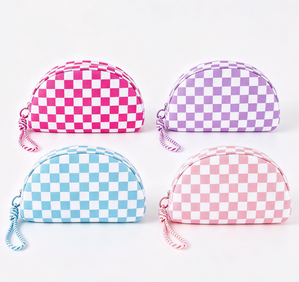 Shell Shaped Cosmetic Pouch With Pom Charm - Pink - 3