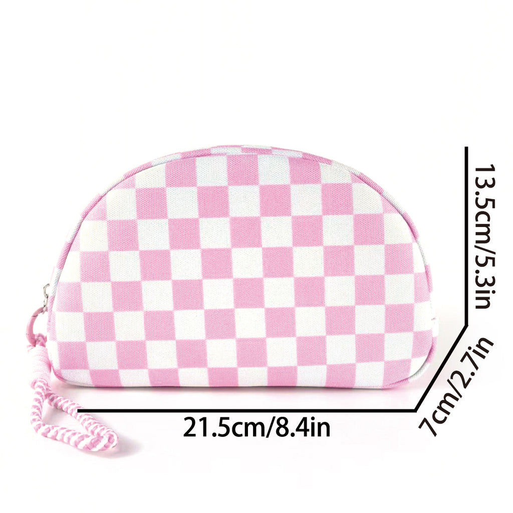 Shell Shaped Cosmetic Pouch With Pom Charm - Pink - 5