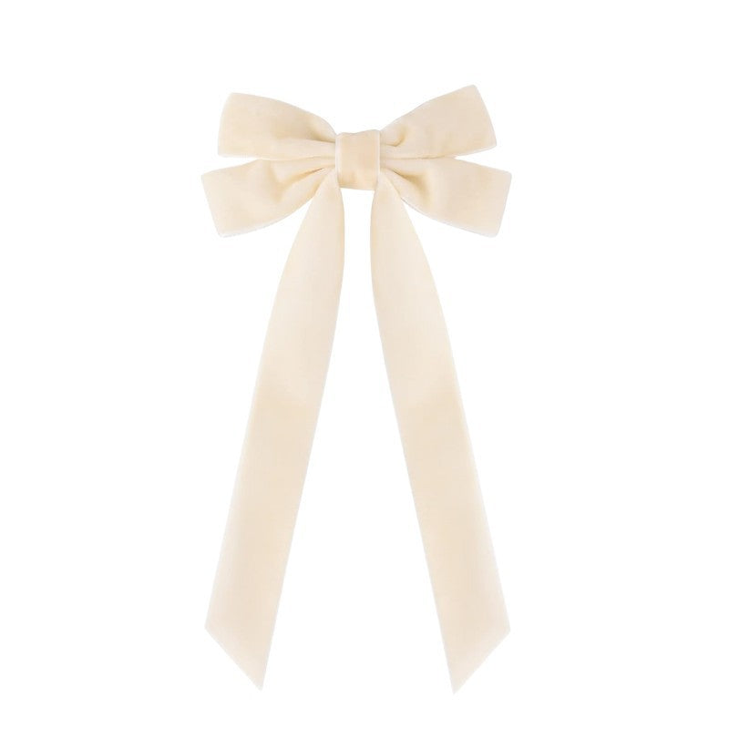 Velvet Christmas Bows 12 Pack for Wreath and Tree - Beige