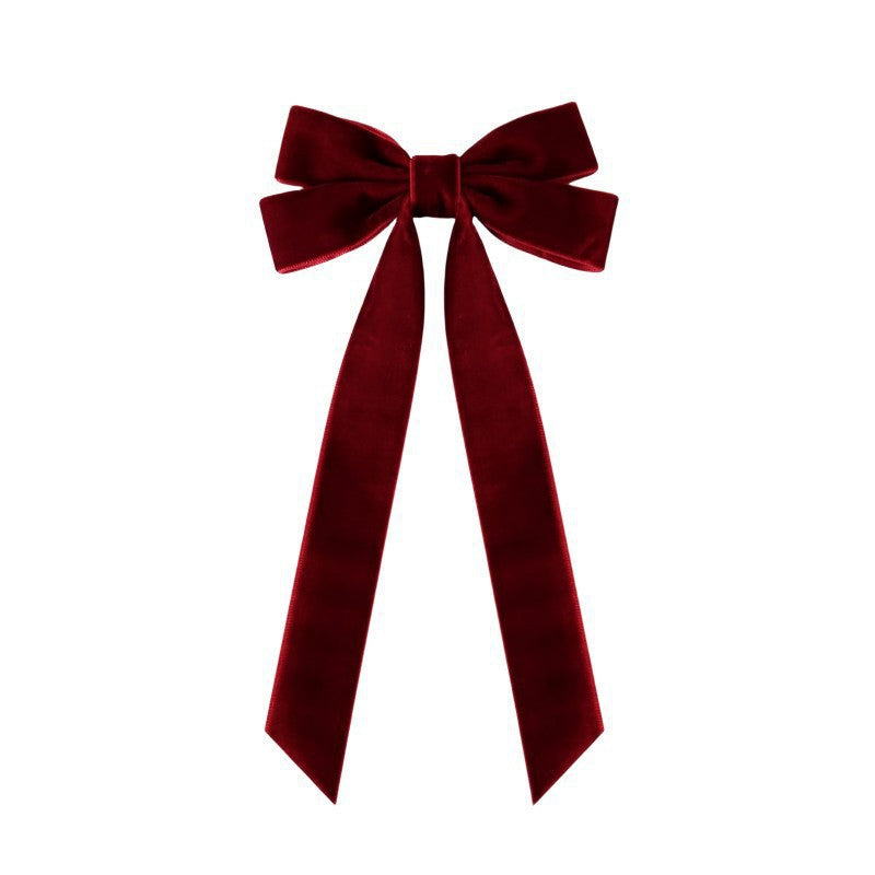 Velvet Christmas Bows 12 Pack for Wreath and Tree - Burgundy