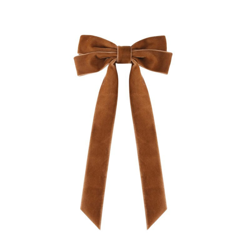 Velvet Christmas Bows 12 Pack for Wreath and Tree - Caramel