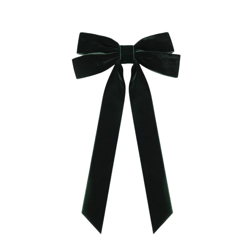 Velvet Christmas Bows 12 Pack for Wreath and Tree - Forest
