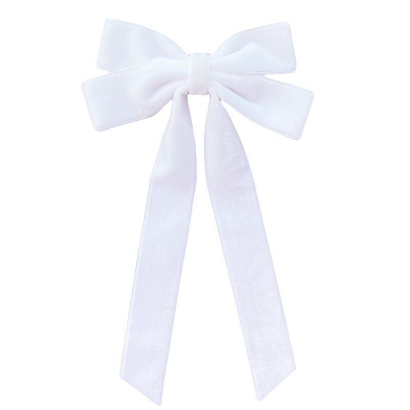 Velvet Christmas Bows 12 Pack for Wreath and Tree - White