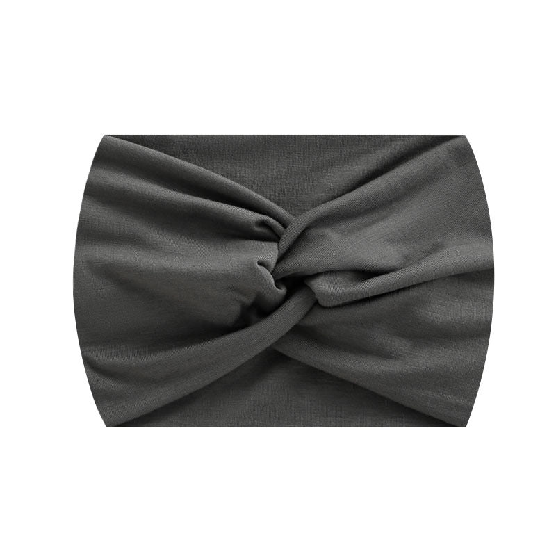 Wide Twist Front Elastic Sports Headband - Color_05