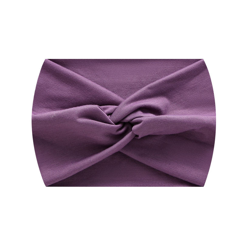 Wide Twist Front Elastic Sports Headband - Color_08
