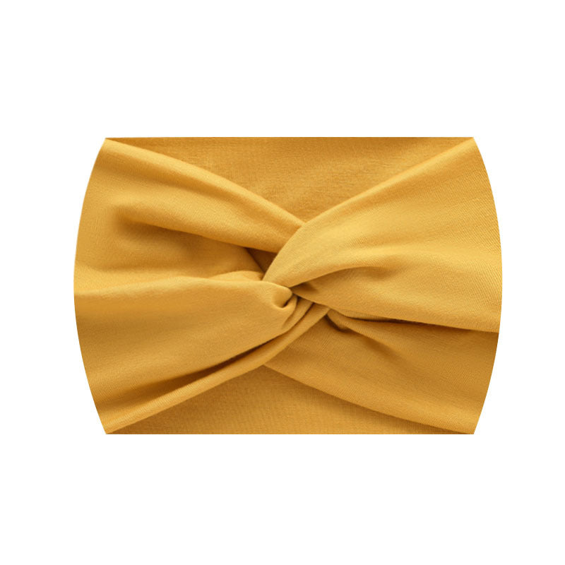 Wide Twist Front Elastic Sports Headband - Color_14