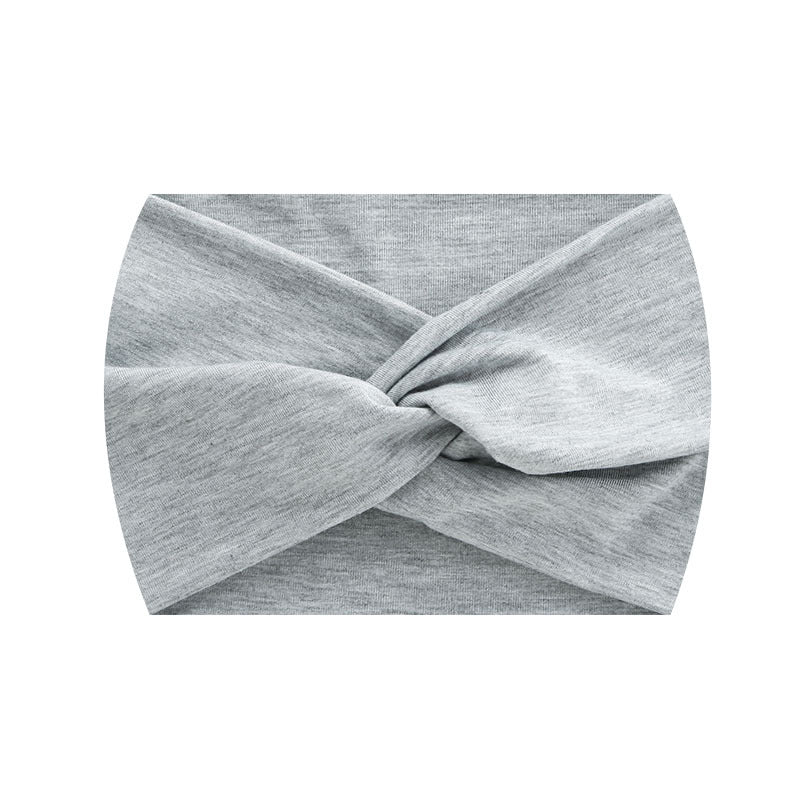 Wide Twist Front Elastic Sports Headband - Color_17