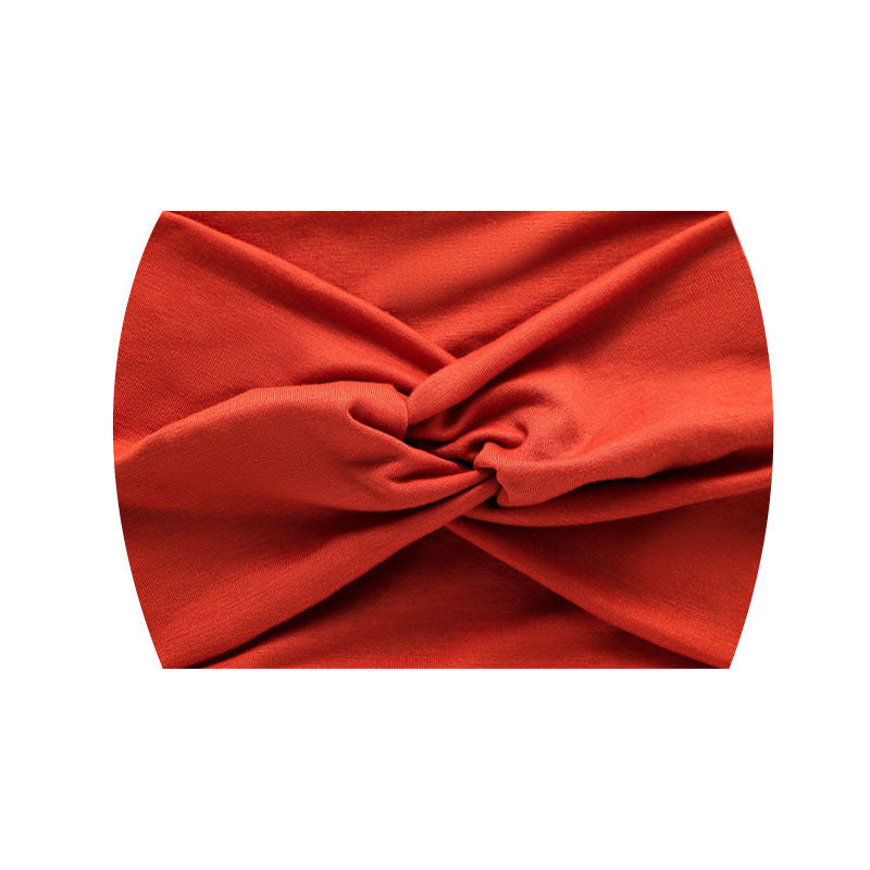 Wide Twist Front Elastic Sports Headband - Color_19