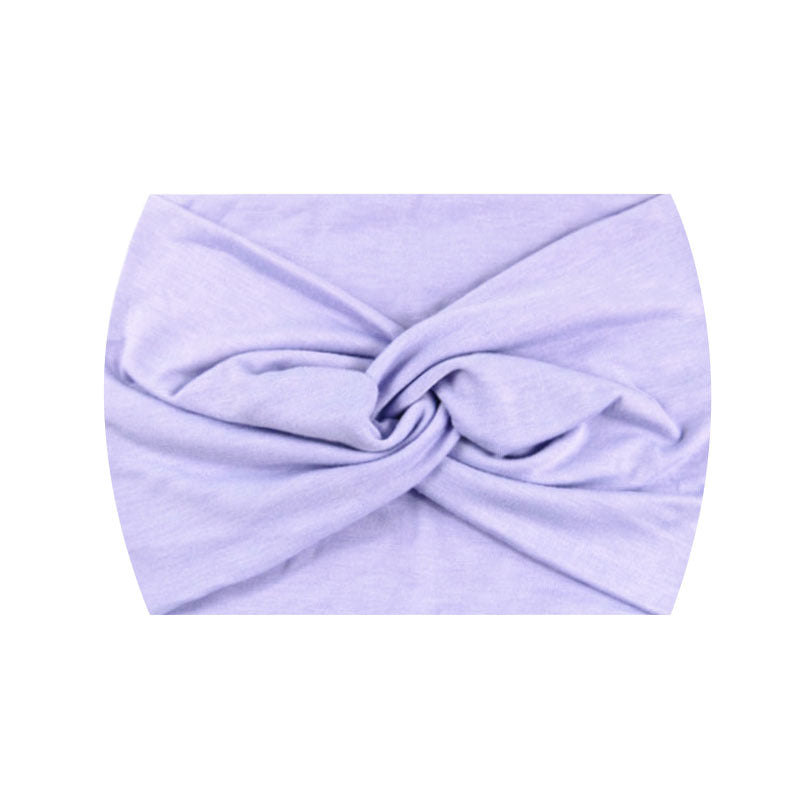 Wide Twist Front Elastic Sports Headband - Color_25