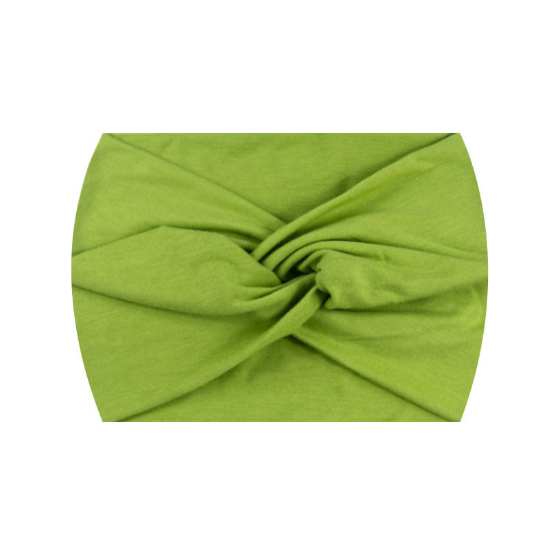 Wide Twist Front Elastic Sports Headband - Color_26