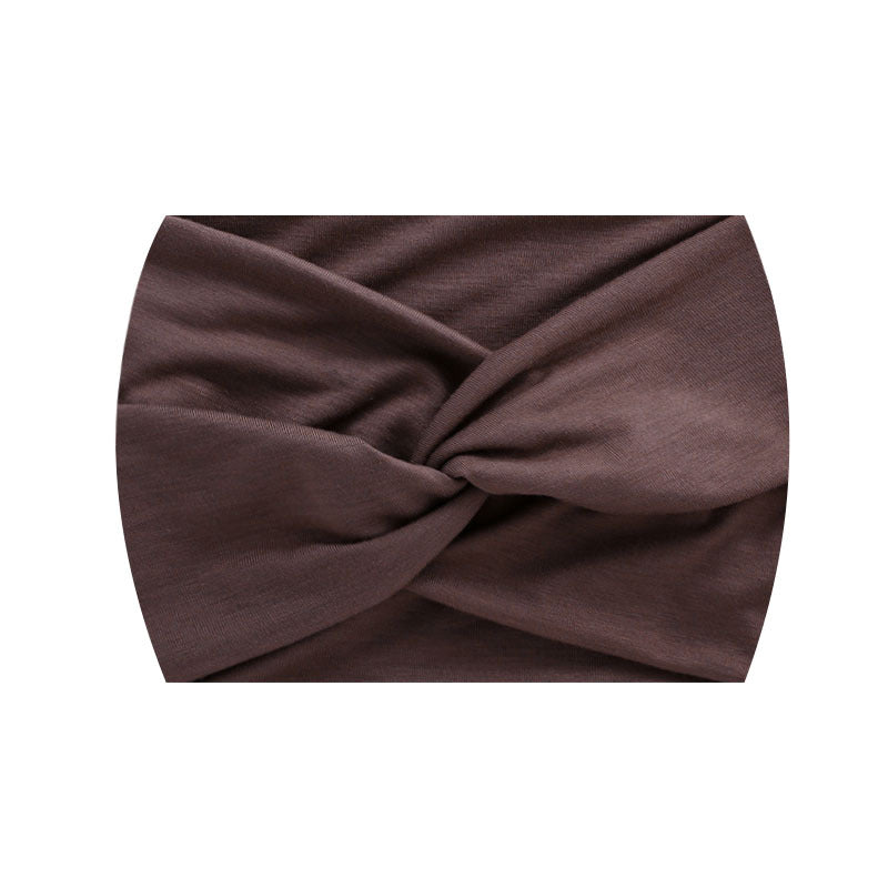 Wide Twist Front Elastic Sports Headband - Color_32